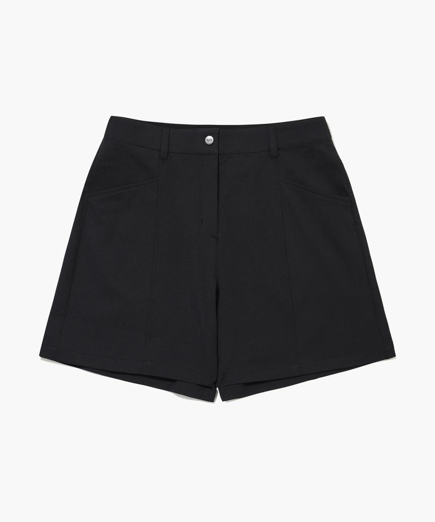 LECOQ GOLF Women'S Elastic Waist Essential Shorts _Blck Gr222Lsp51