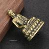 Brass Sakyamuni Buddha Figurines Miniatures Desktop Ornament Vintage Copper Dharma Master Statue Decorations