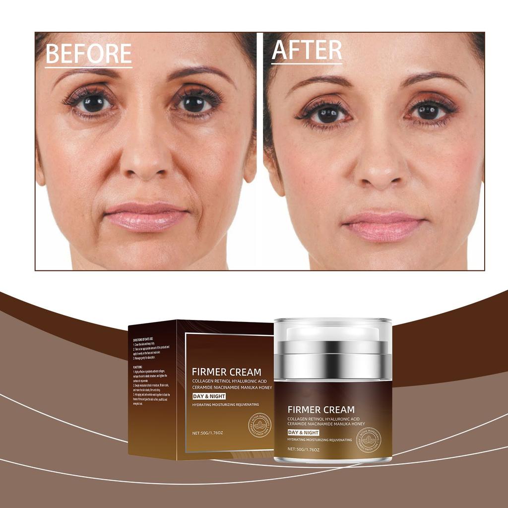 Aging And Wrinkle Moisturizing Cream Lifts, Tightens, Facial And Neck Lines, Contours, Day And Night Moisturizing Cream