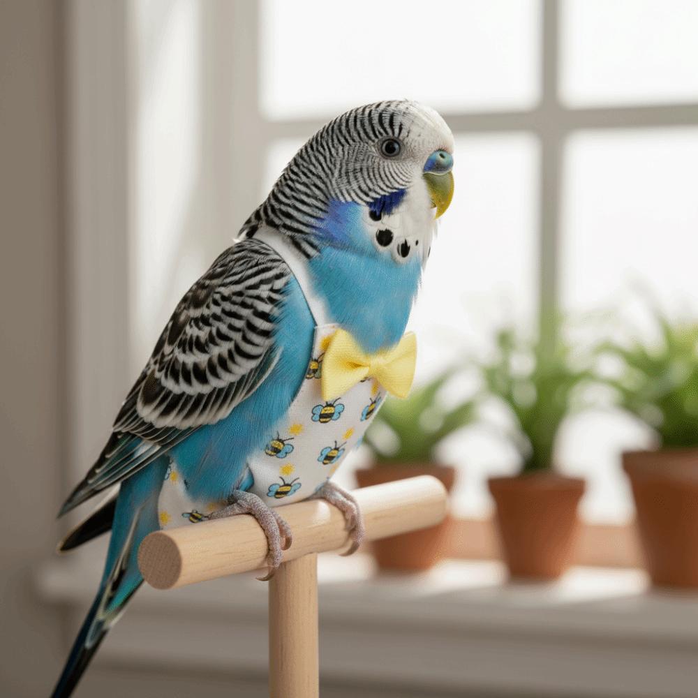 Bowtie Bird Nappy Adjustable Parrot Flying Clothes Pet Bird Apron Pet Parrot Diaper  Daily Clothing
