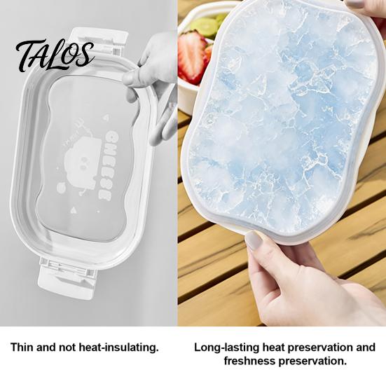 Talos Crisper Box, with Divided Compartments, Leakproof Seal Food Storage Container, for Baby Meals Fruits And Picnic Snacks