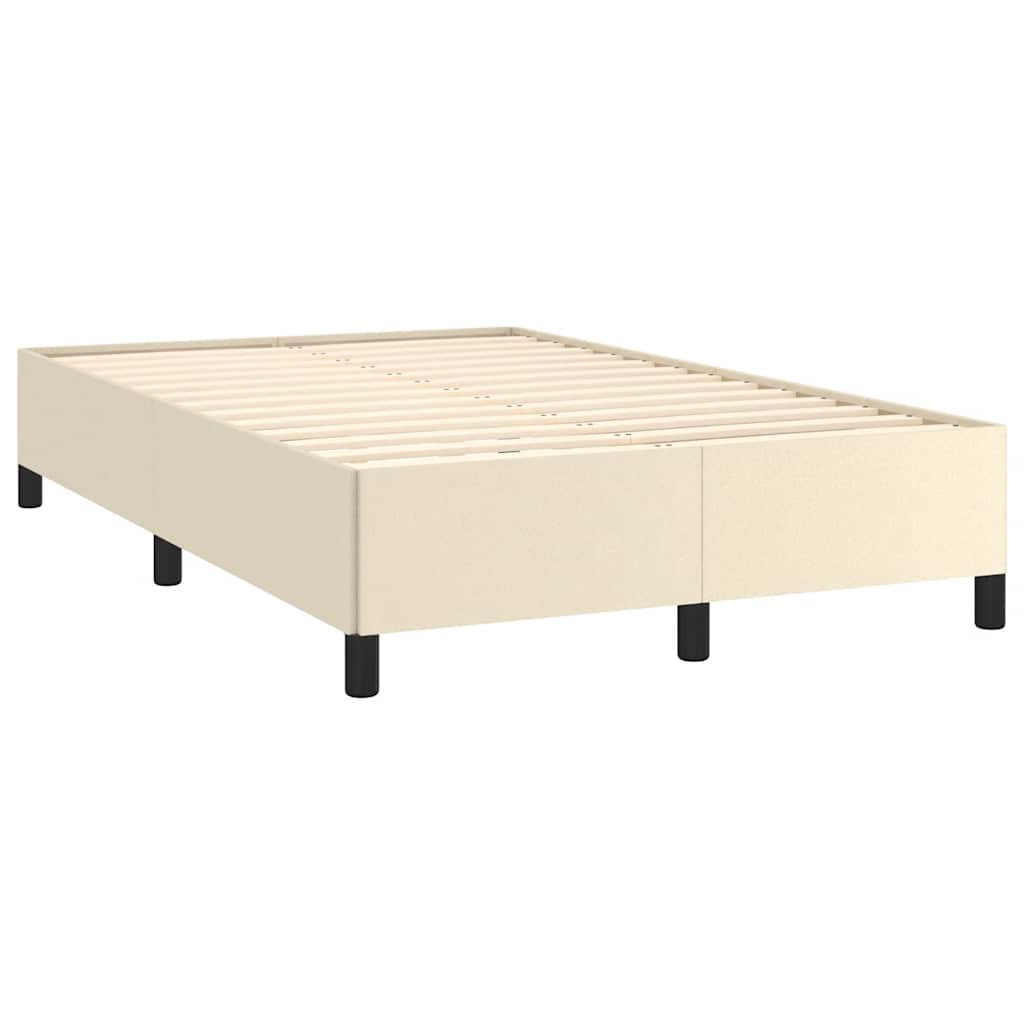 Bed Frame without Mattress Cream 120 x 190 cm Faux Leather