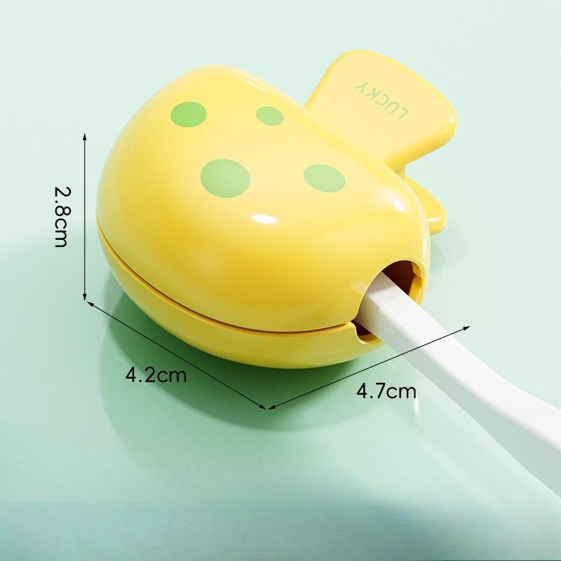 

Travel Toothbrush Case - Creative Mushroom-Shaped Dustproof Cover | Portable Brush Head Protector for Home/Outdoor Use жовтий