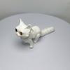 Plastic Material Articulated Cats Big Eyes 3D Printed Cat Figure  Room Decoration
