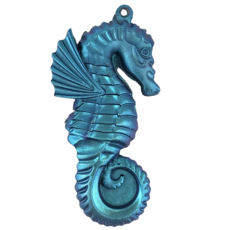 Ornamenti Cavalluccio Marino di Natale Colata in Resina Stampo in Silicone Portachiavi da Donna Ciondolo Decorativo Stampo per Gioielli per Artigianato Fai-da-te