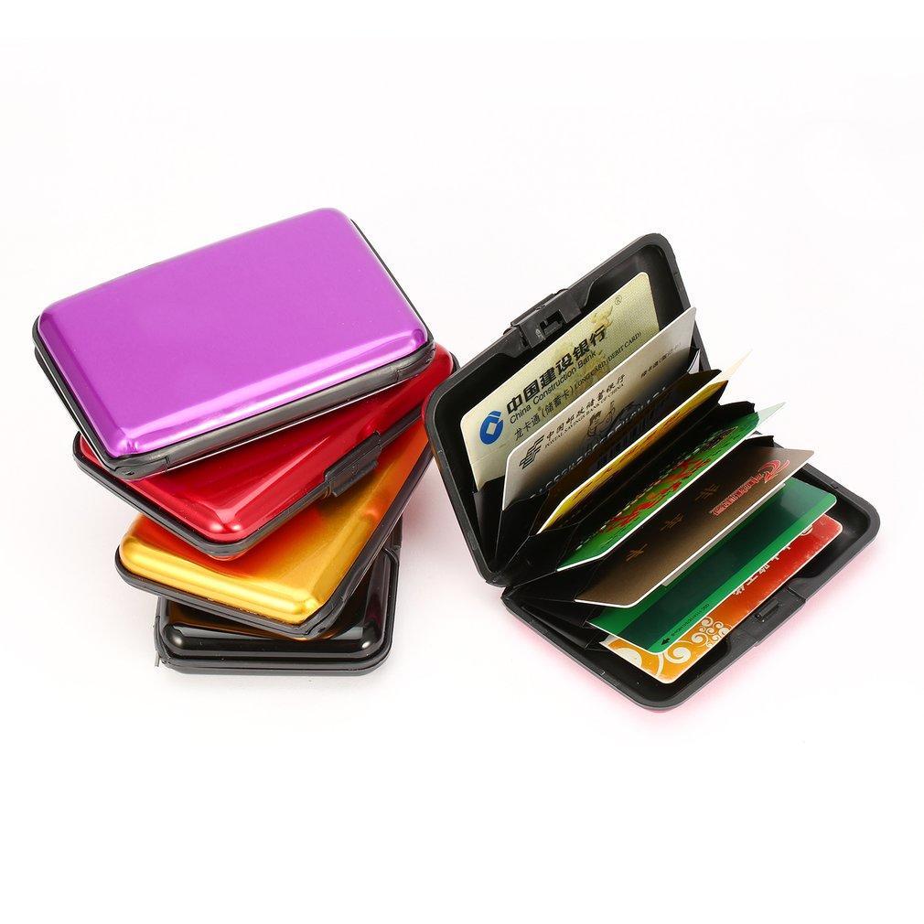 

Водозащищенный алюминиеавй чехол на молнии для банковских карт