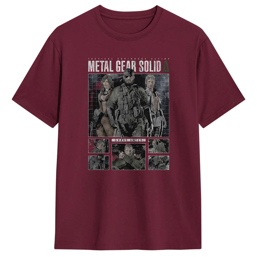Metal Gear Solid Spel MGS Spel Unisex T-shirts Humor T-shirts Kortärmad Rundhalsad T-shirts Ren Bomull Större Storlekar Toppar