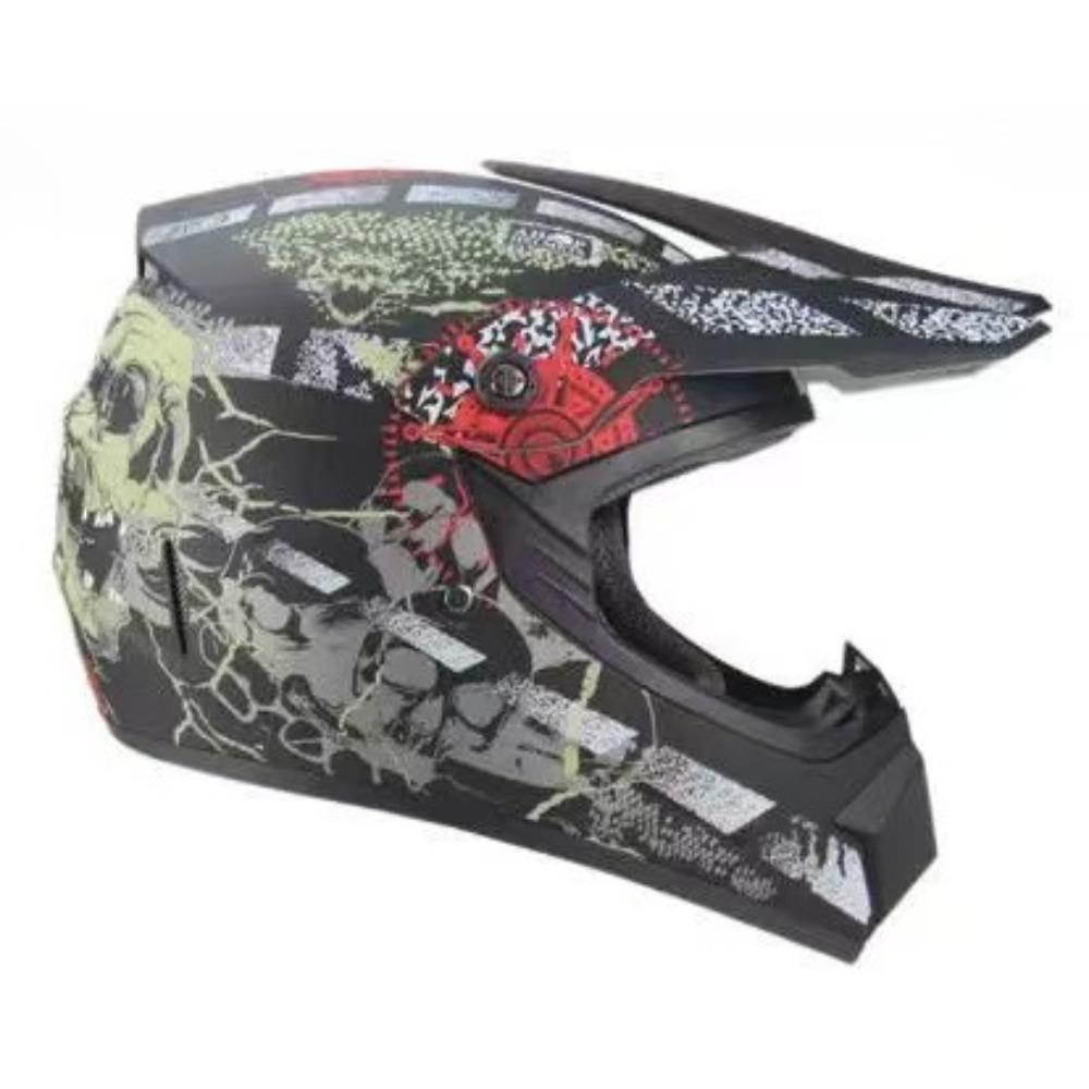 Off-Road Motorcycle Helmet ABS Four Seasons Electric Vehicle Mountain Bike Helmet Full Overlay Small Helmet