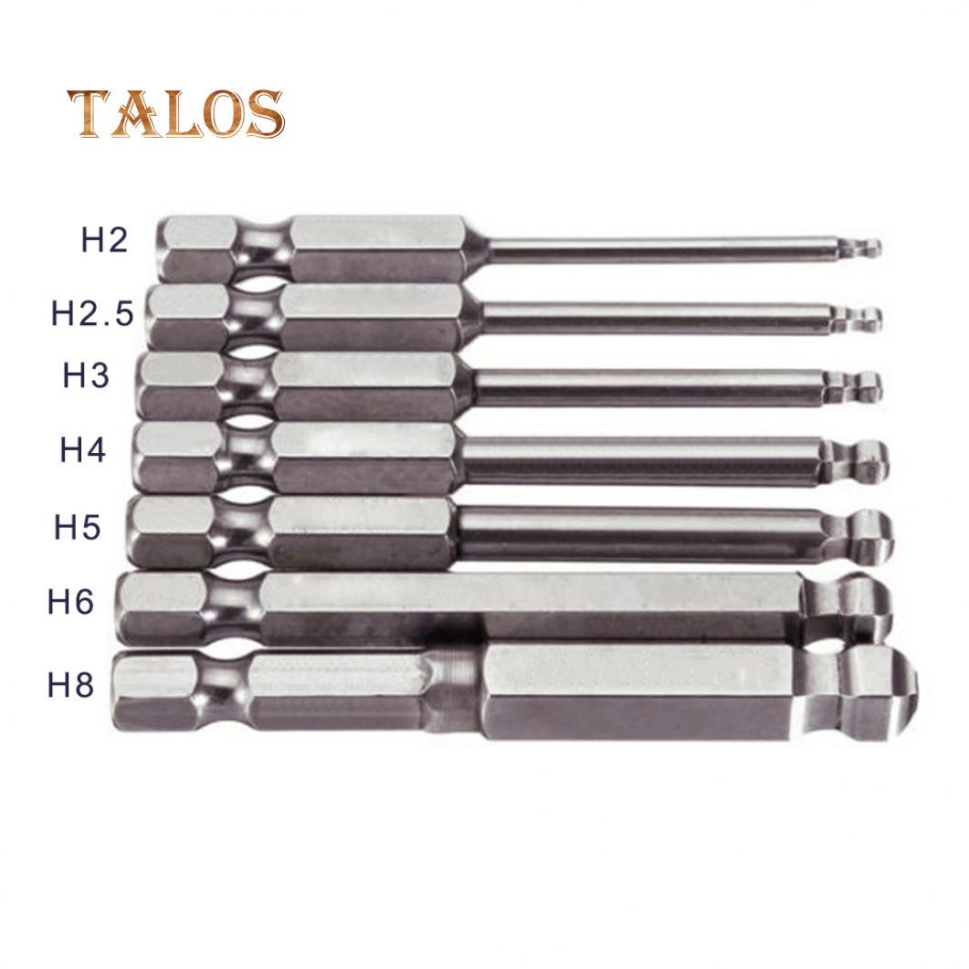 

7 шт. 65 мм H2/2,5/3/4/5/6/8 с шестигранным хвостовиком, магнитная отвертка со сферической головкой, набор украшений