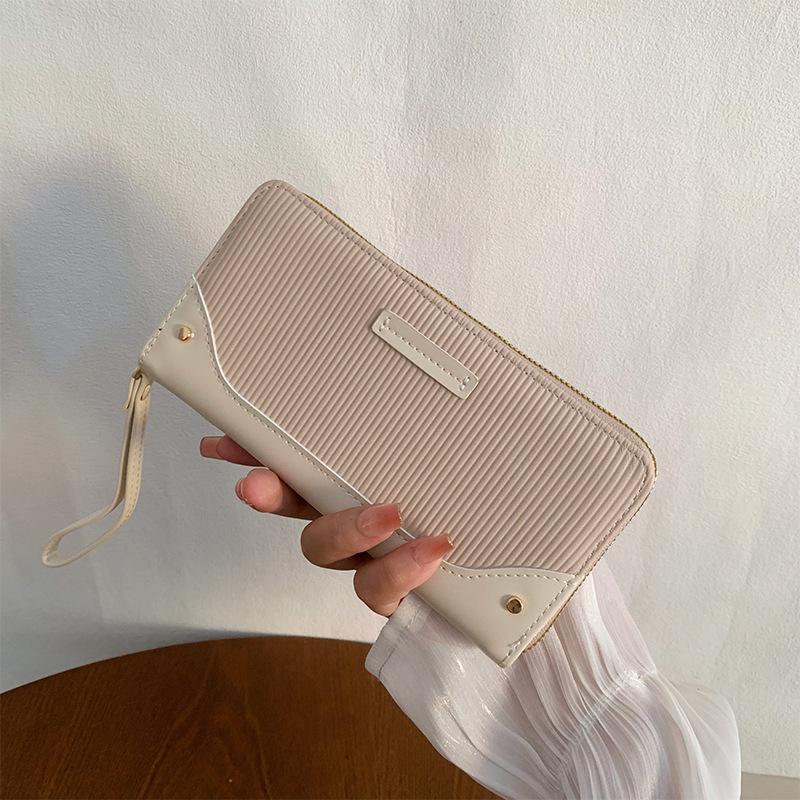 Spring new large-capacity premium commuter Japanese and Korean hand wallet, multi-card long women's change bag