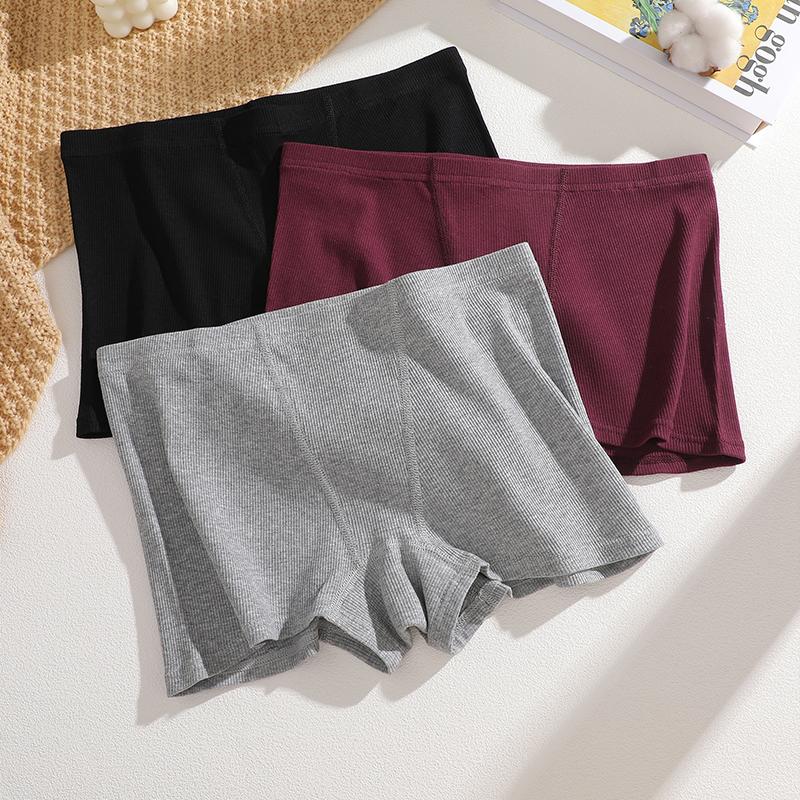 FINETOO 3Pcs Women's Panties Cotton Seamless Sports Boxers Underwear Female Briefs Cozy Lingerie Intimate Underpants S-XXL