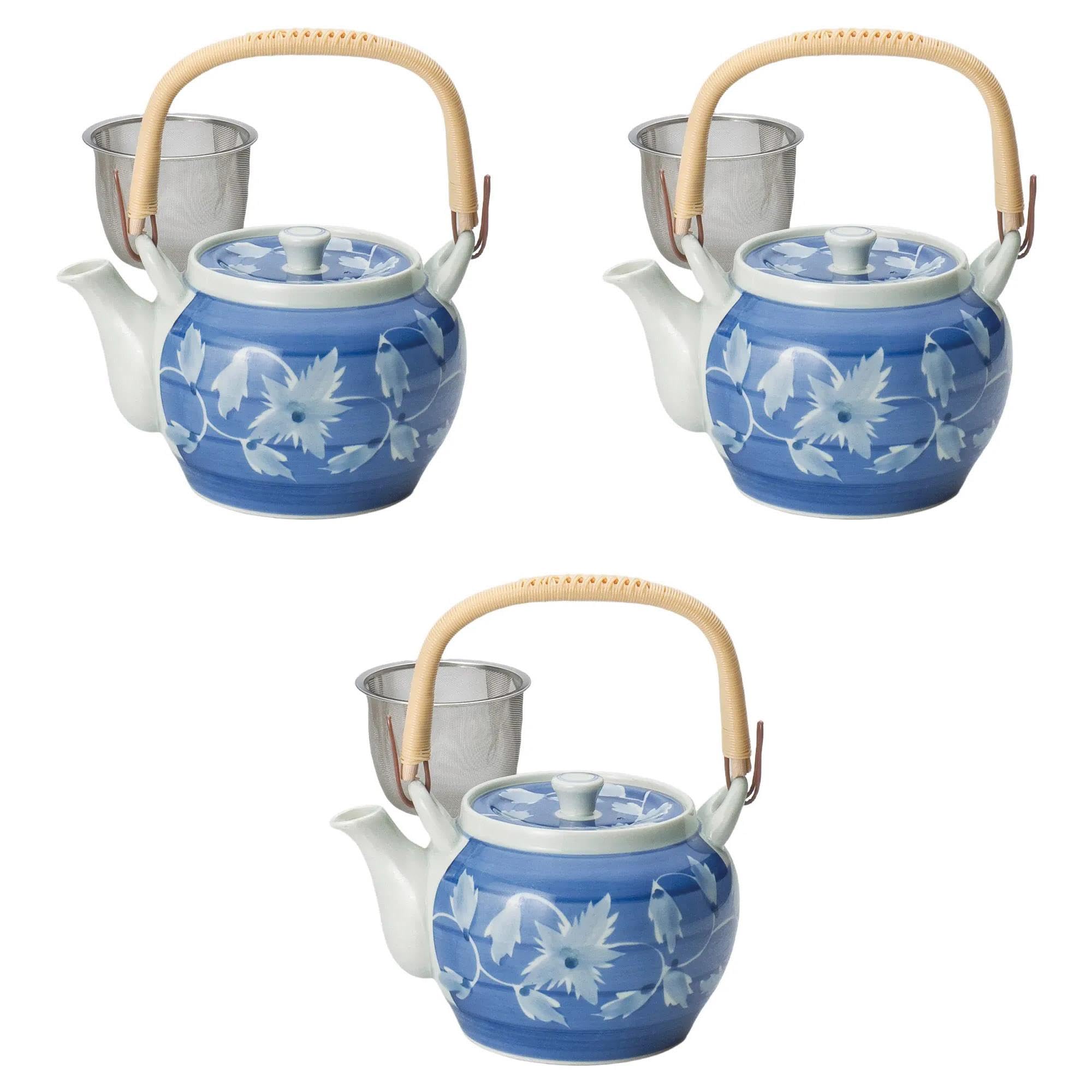 

Набор из 3 глиняных чайников Gosu Maki Ivy 8 x 1300 см, глиняные чайники Setomonohonpo U-образной формы Нет. [15,5 12,5 куб.см] Арита-яки Арита-яки