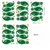 5pcs Footprint Stickers for St. Patrick's Day in Lreland, Floor Stickers, Window Stickers, Glass Door Decorative Wall Stickers