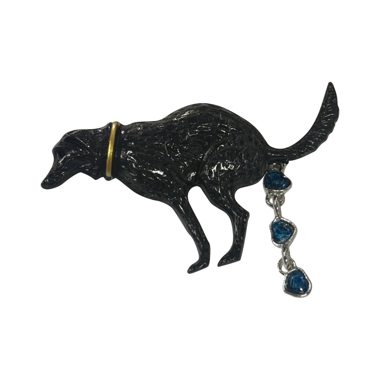 

Dog Brooch Pins Animal Brooch Pin,Holiday Gifts Dog Pooping Design,Brooch Corsage For Girls Friends Clothes Dress Hat