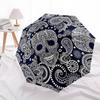 1pc Day of the Dead, Sugar Skull Automatic Open/Close Umbrella Compact Folding Umbrella, All-Season Portable Umbrella for Women/Men340