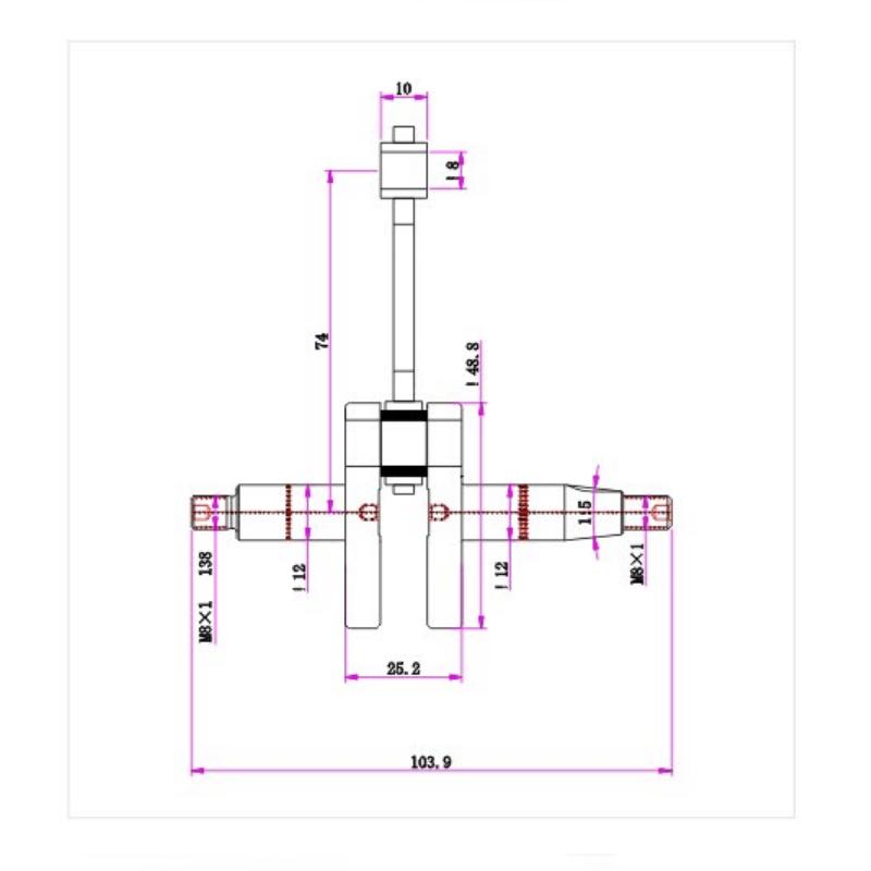 New HS 45 Crankshaft Connecting Rod 34mm Piston Bearing Fit for Stihl Hedge Trimmers HS45 HS52 Earth Auger BT45 OEM 42280300402