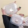 Cartoon Doubt Duck Silicone Case for Apple Airpods 2 1 Earphone Cases With Hook For Airpod Pro 3 Pro2 Clear Protective Covers
