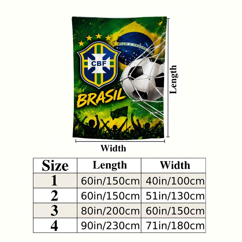 CBF Brasil Wall Tapestry Aesthetic Wall Hanging Printed Fabric Blanket Decorative Tapestries for Bedroom Living Room Home Decor