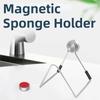 Waterproof Magnetic Sponge Holder Stainless Steel Sponge Hanging Bracket  Kitchen Accessories