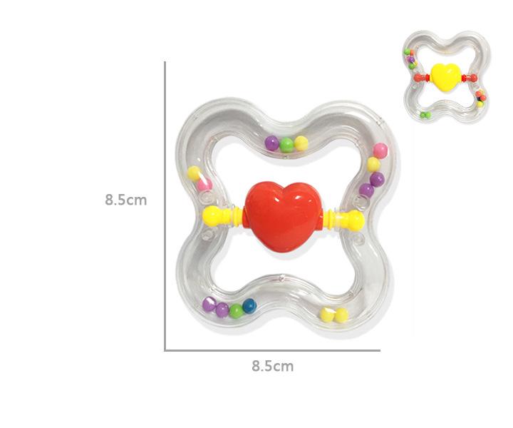 Eco-Friendly Baby Teether & Hand Rattle Toy for 0-12 Months