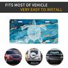 Sea Turtle Marble Front License Plate for Women Car Vanity Plates Decorative Aluminum Metal Cute Novelty License Plate Cover for Men 6x12 Inch (4