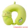 Cartoon U-Shaped Pillow Memory Foam Pillow Core Neck-Protecting Pillow for Airplane Car Travel Portable Office U-Shaped Pillow