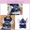 Stitch Cartoon Plush Backpack With Padded Shoulder Straps For Daily Use