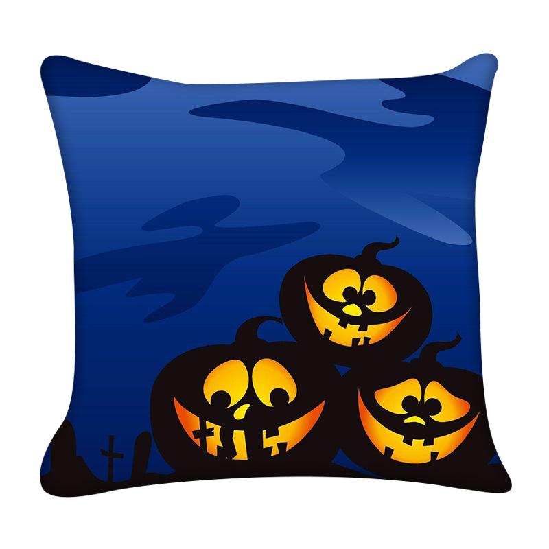 Happy Halloween Pillow Covers Decorative Horror Pumpkin Pillowcase Living Room Sofa Bedroom Pillows Case Decor Home 18x18 Inch