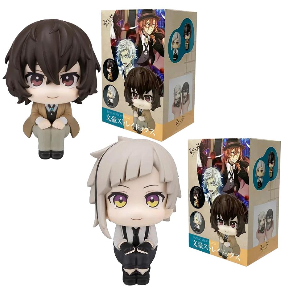 10cm Bungou Stray Dogs Anime Figure Look Up Nakajima Atsushi Action Version Dazai Osamu Figurine Collection Model Toys Q Poseable Articulated Scale