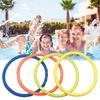 4Pcs Underwater Swimming Rings Underwater Sport Rings Throwing Dive Water Toy for Kid Children Swimming Diving