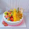 Simulated Birthday Cake Model Crafts Fake Fruit Cake Mold Decoration Shop Window Sample Display Home Ornaments Photography Props