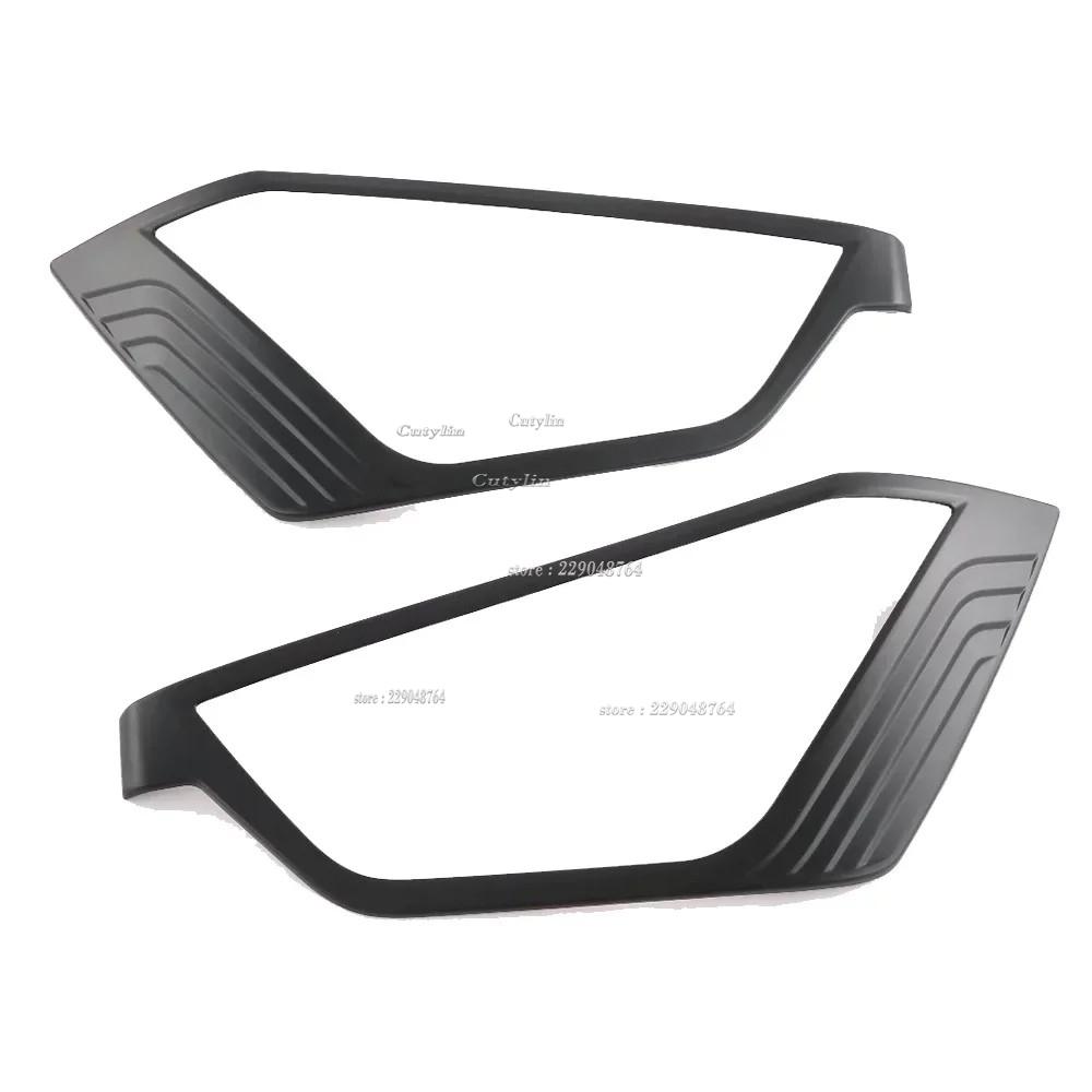For Isuzu D-MAX DMAX 2024 Carbon Fiber Head Light Lamp Cover Trim Headlight Protector Sticker car styling