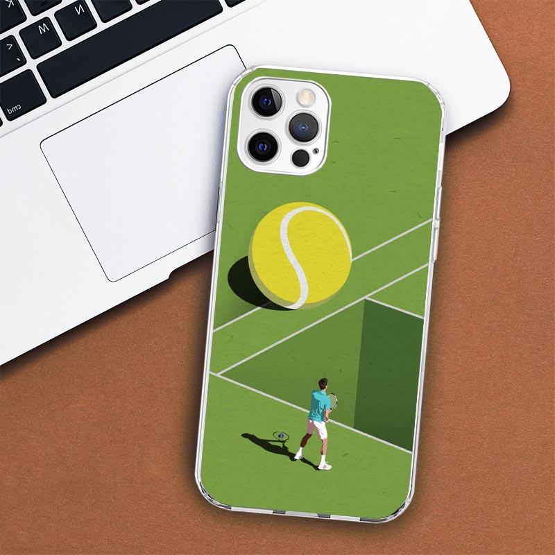 Tennis Sport Phone Case For iPhone 11 12 13 Mini 14 15 Plus 17 Air 16 Pro Max 16E 7 8 SE 2020 Customized Print Cover For Apple i