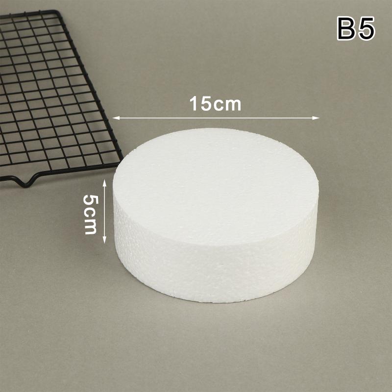 4/6/8/10 Inch Cake Foam Mould Ps Foam Flower Decor Cake Dummy Practice Sugarcraft Model Lightweight Diy Decorations