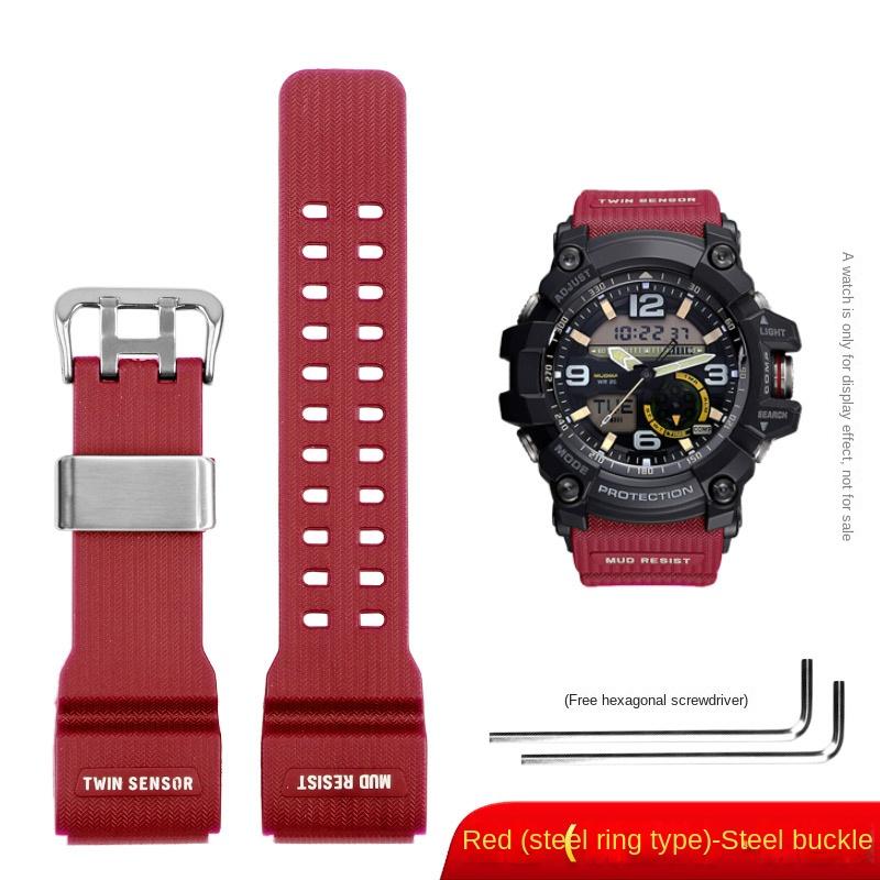 For Casio G-Shock GG-1000/GWG-100/GSG-100 Men Sport Waterproof Replace Bracelet Band Strap Watch Accessories Resin Watchband