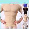 Men's Slim Fit Sexy Mesh Sheer Short Sleeve Gym Tops Chic And Stylish T-shirt