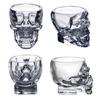 Skull Head Shot Glass Cup Beer Mug Wine Glass Mug Crystal Whisky Vodka Coffee Cup 25ml~150ml Gift Bottle Shot Glasses Skull