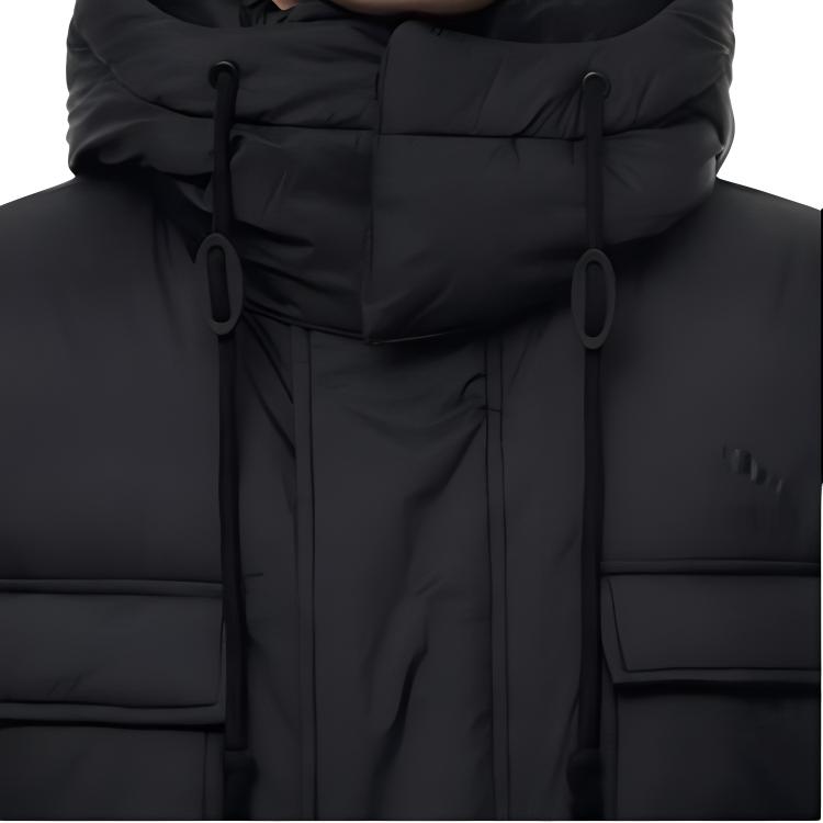 Puma Solid Color Hooded Logo Print Jacket Unisex Jacket Black 932542-01