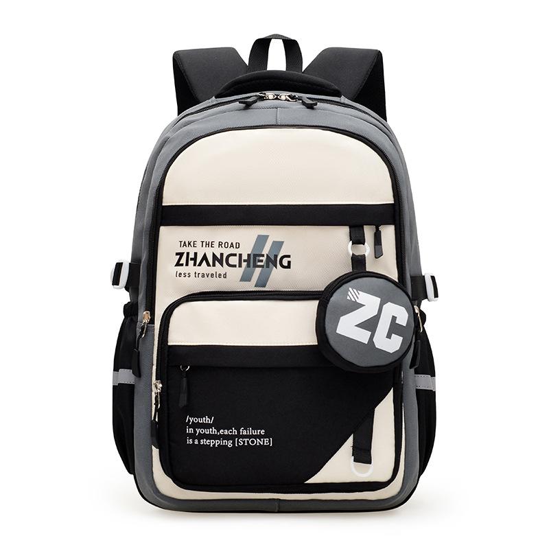 Schoolbag schoolbag female large-capacity primary and secondary school student backpack lightweight burden reduction high-value backpack Korea