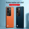 New Protective Cover for Vivos17Pro, S16e, S15, and S12 with Kevlar Anti-fall Feature In Official Plain Leather Design.