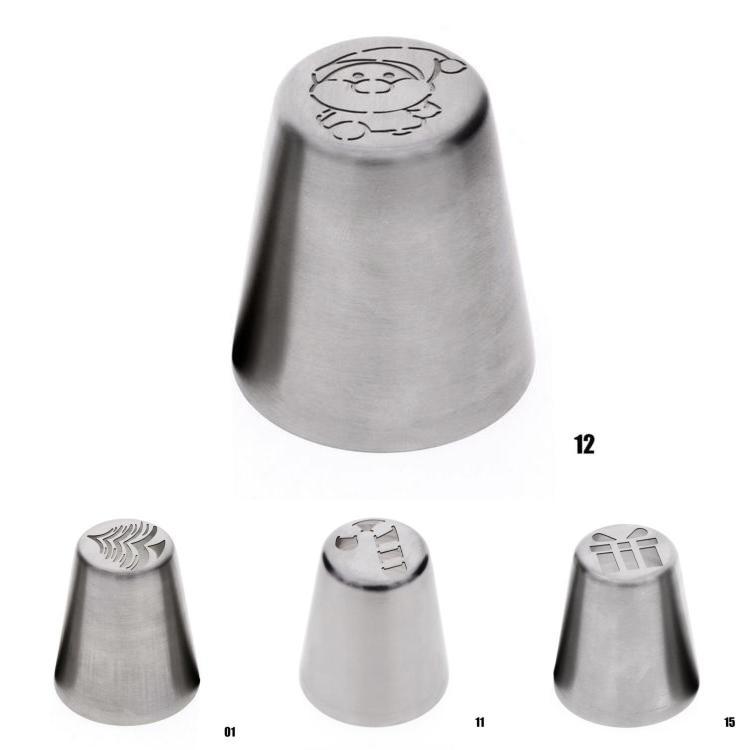 Premium Quality 1pc Christmas Tree Icing Russian Piping Tip Leaf Nozzle Cupcake Set For Effortless Decorating