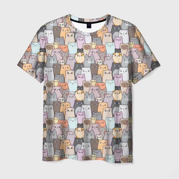 women's T-Shirts Cute Cat Pattern 3D Print Tops Tees Summer New  Streetwear Fashion Oversized T Shirt Men Clothing