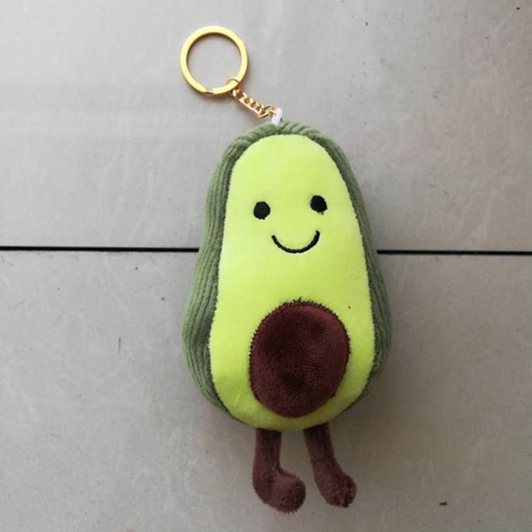 Avocado Cute Keychain Plush Toy Girls Kids Backpack Decoration Ornament Hanging