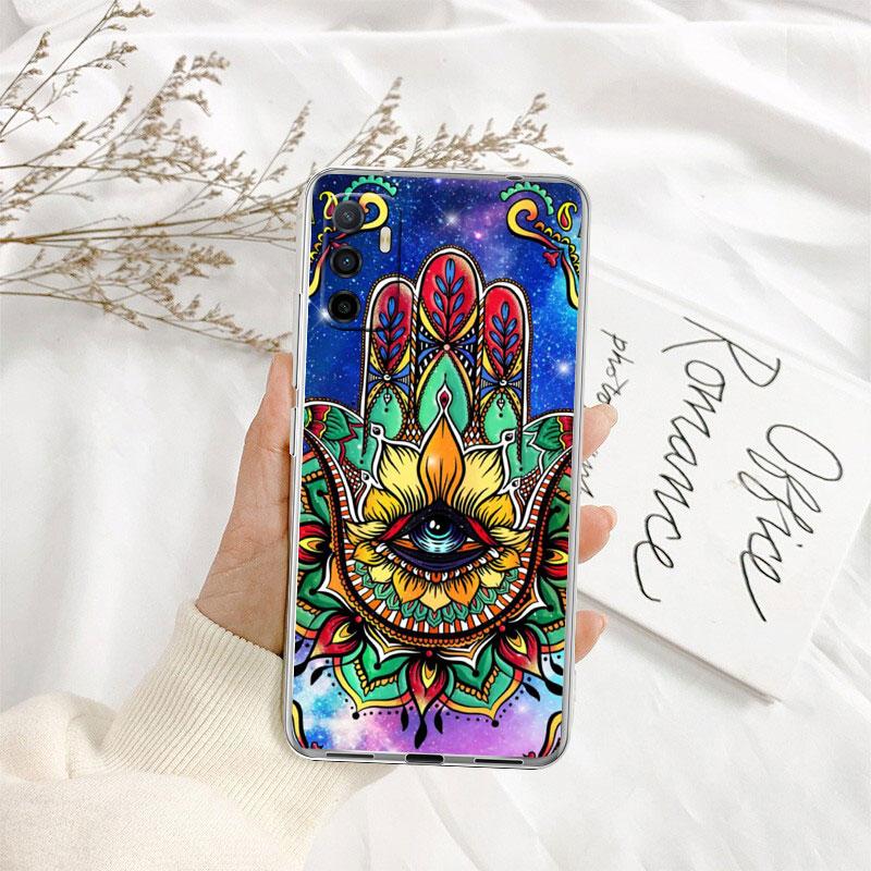 Hamsa Hand Amulet Psychedelic Case for Motorola G10 G20 G30 G31 G32 G34 G35 G41 G42 G50 G51 G52 G55 G60 G60S G62 G71 G72 G75