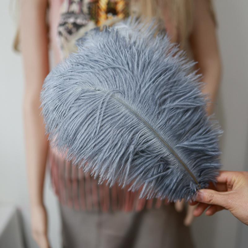 Ostrich Feathers 30-35Cm Wedding Road Guide Table Flower Ornament Ostrich Hair Decorative Clothing Accessories Diy