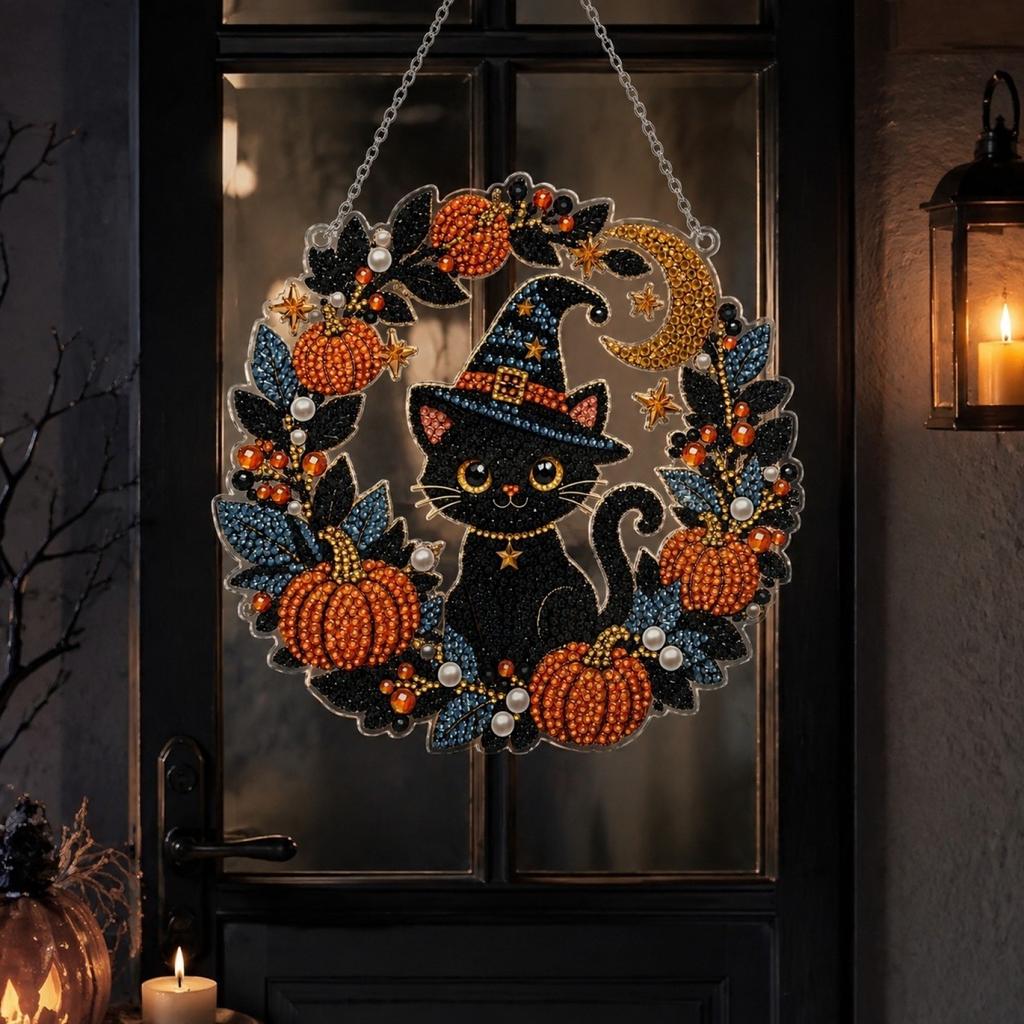 Halloween Maan Hanger Kit - DIY Hangend Ornament Set voor Volwassenen