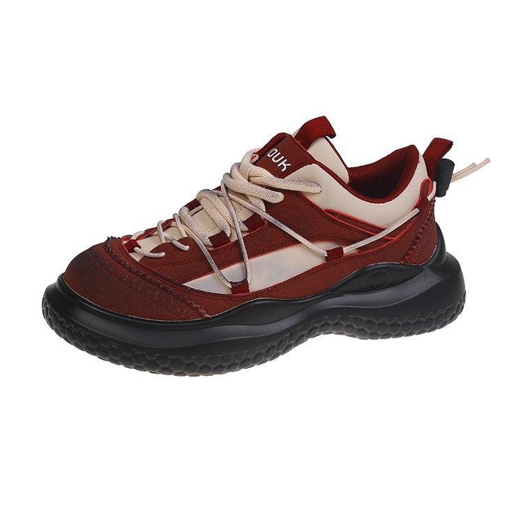 

Ma Speedism 2025 autumn new fashion retro casual shoes round head versatile single shoes heightening platform shoes women 35