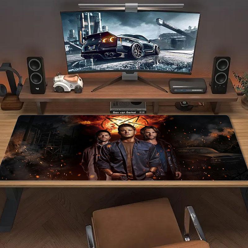 Supernatural Elements Large Size Mouse Pad Large Gaming Table Cushion Nonslip Laptop Tablet Big Mousepad Xxl Mat Mini Pc Playmat With Lock Edge