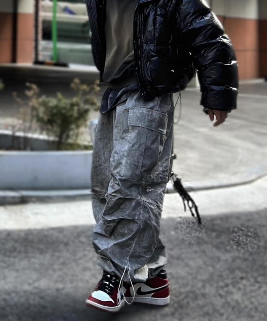 Deomail Cn Piece Dyding Ballon Pants [Grey]