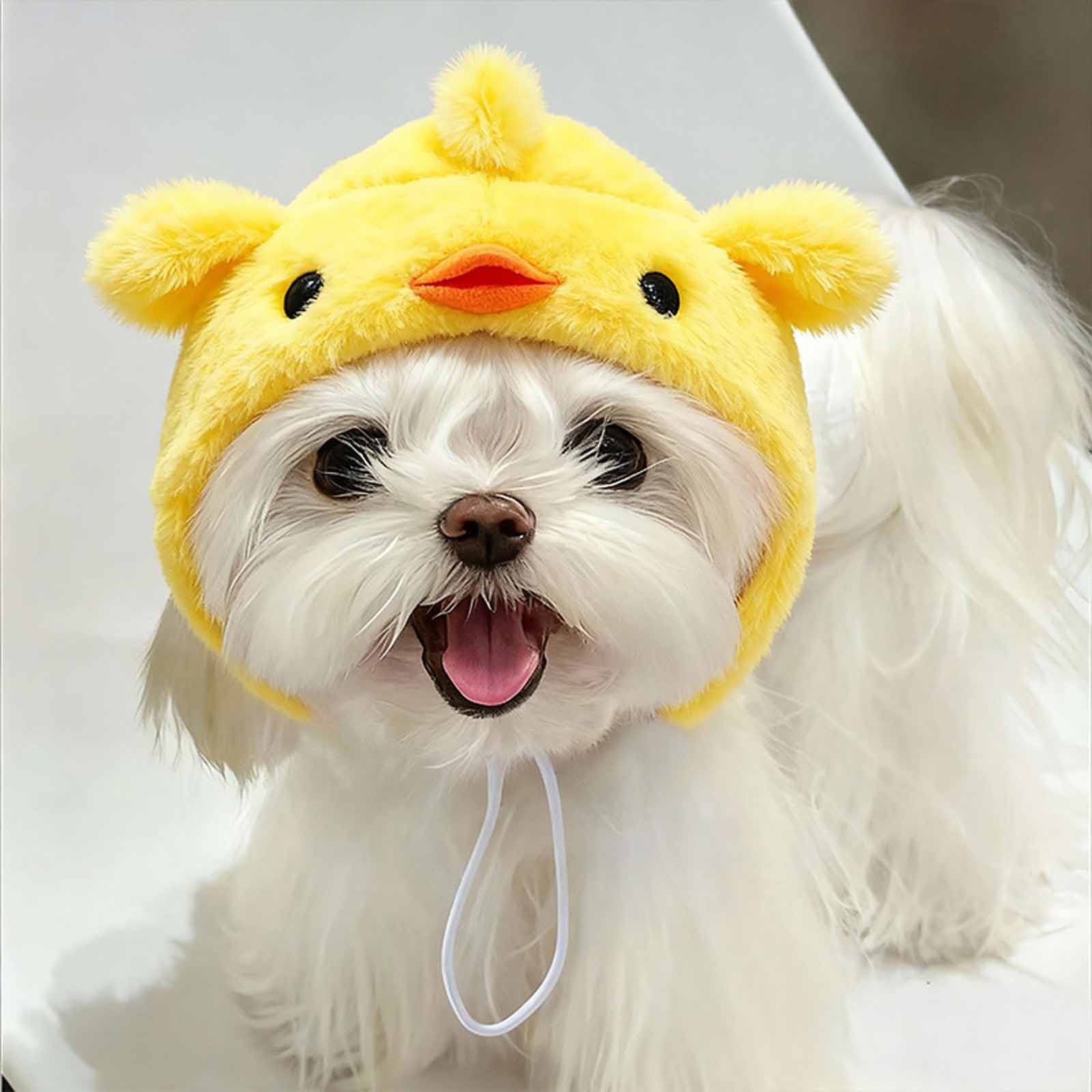 

Cute & Dog Costume Hat, Funny Pet Headgear, Cartoon Dress,Up Hat for Cats and Small Dogs One Size жовтий